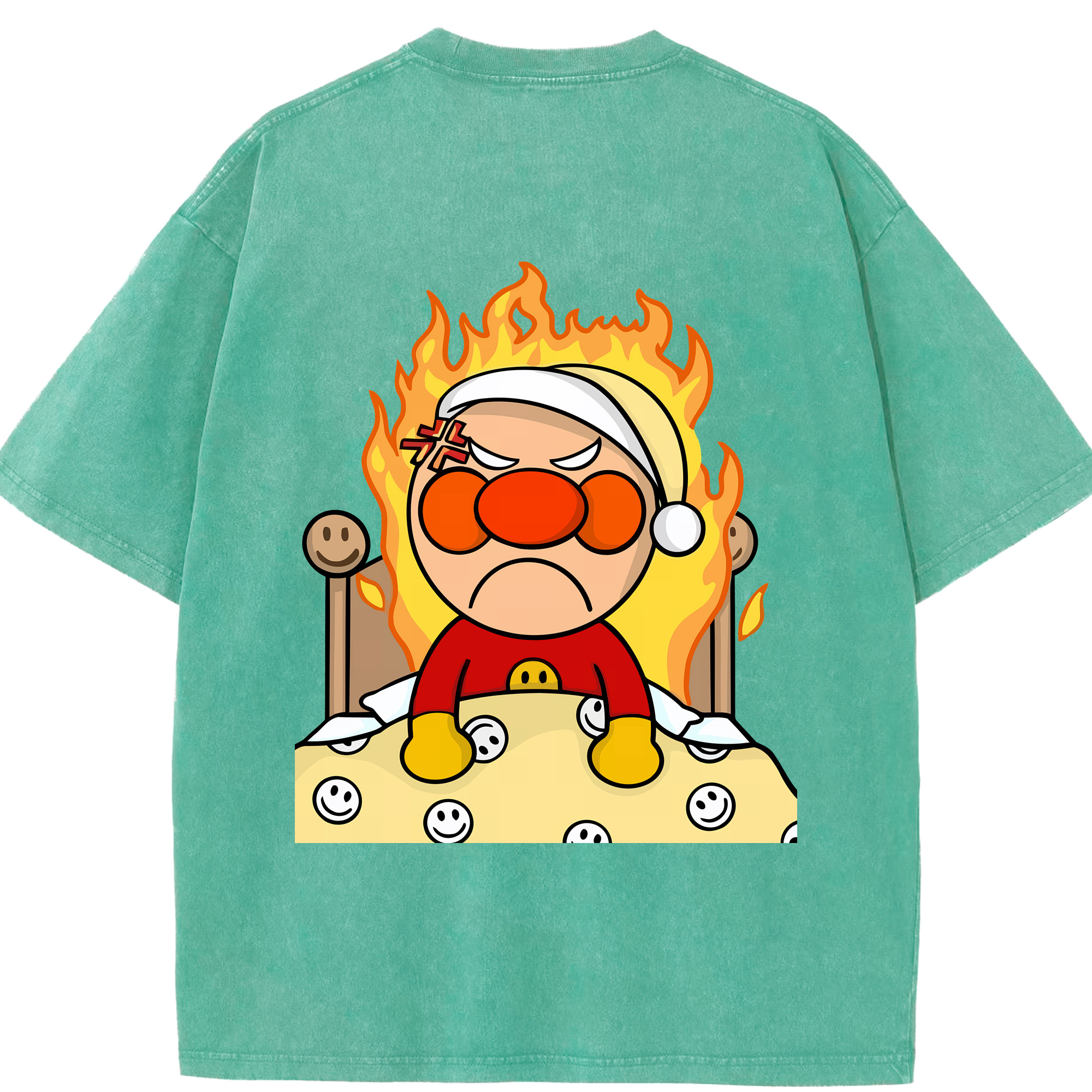 （画像用） アンパンマン Anpanman 綿100% ヴィンテージ風 半袖Tシャツ（背面プリント）